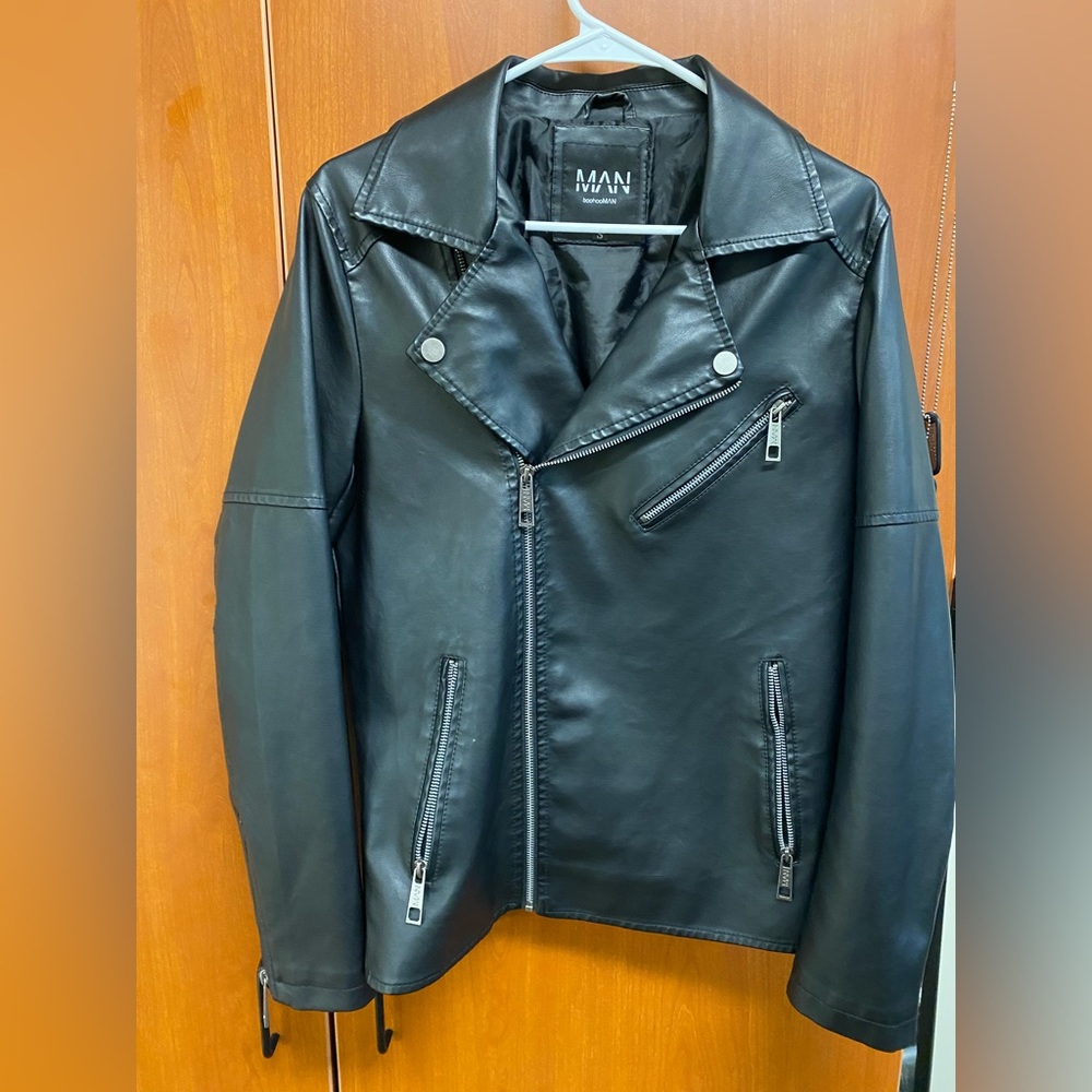 Faux Leather Moto Jacket